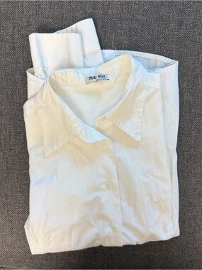 Miu Miu White Cotton Shirt